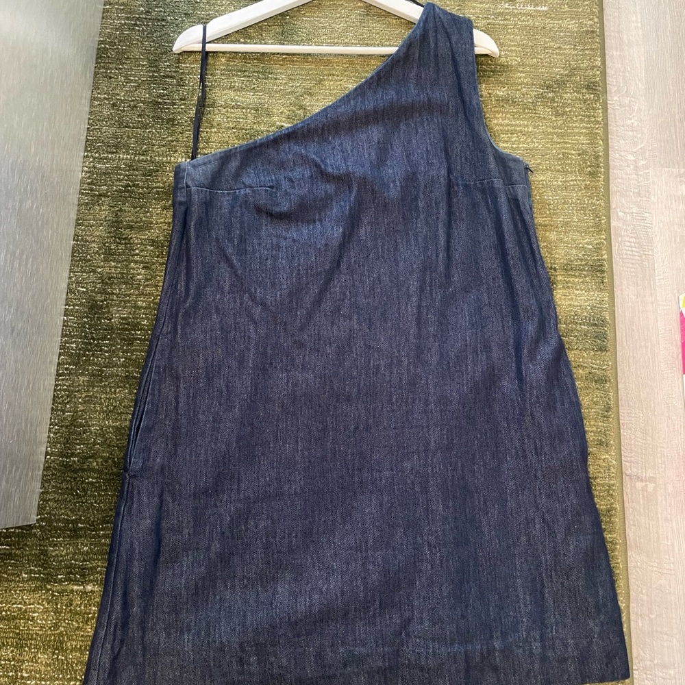 COS One-Shoulder Denim Dress